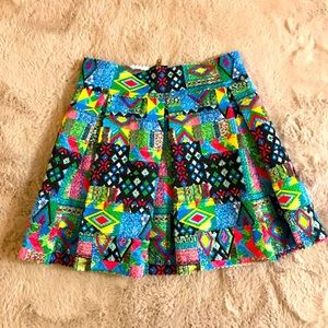 Forever 21 Y2K High Waisted Multicolor Skirt